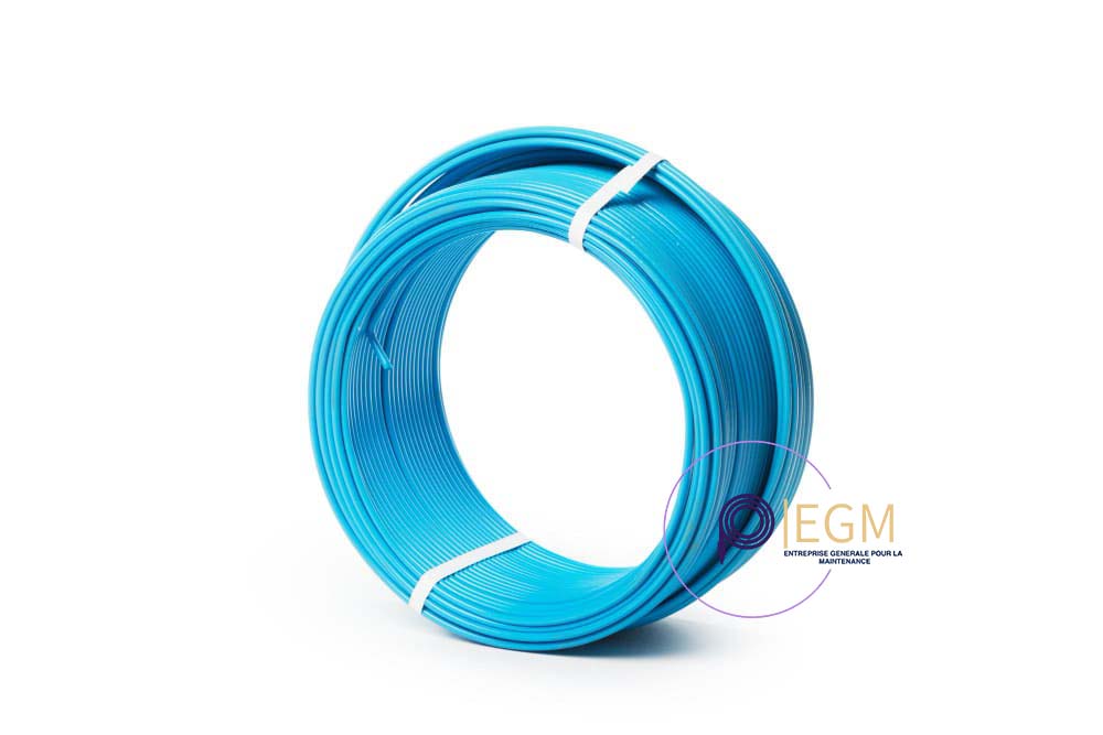 Tuyau flexible PEHD bleu haute pression en rouleau